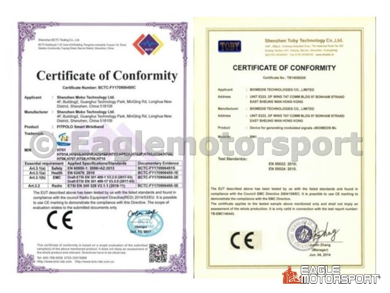 EEC certificate 203e1