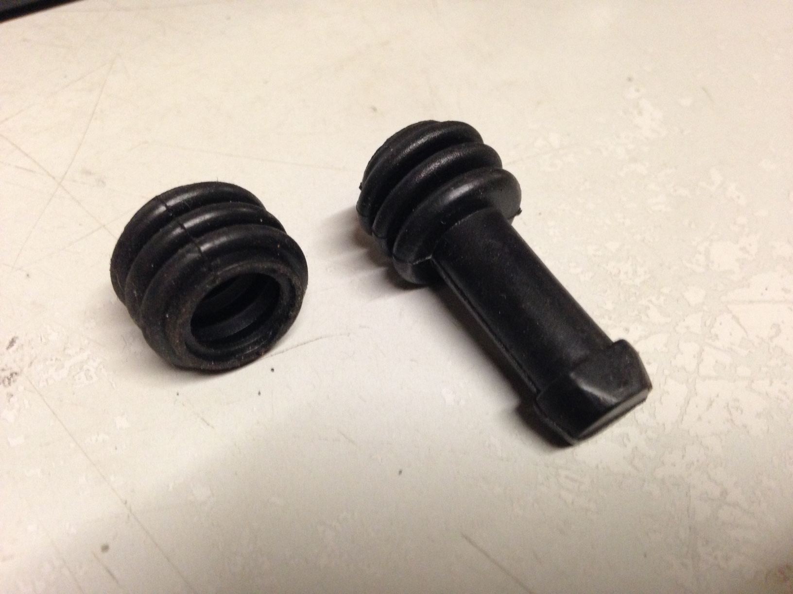 Brake caliper rubbers