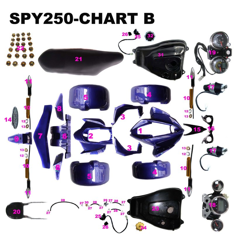 Knipperlicht pijpje SPY Racing